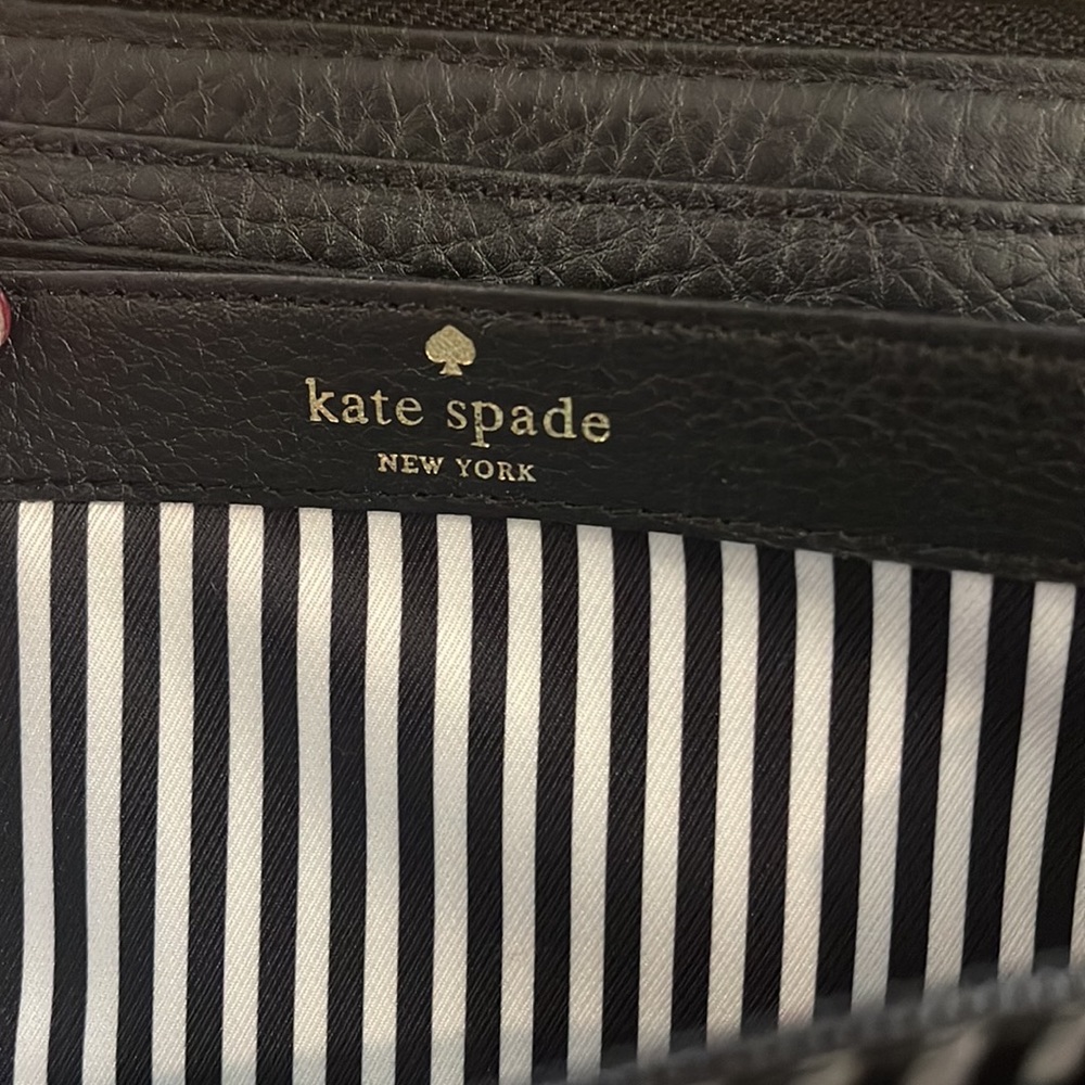 Kate spade black leather cobble hill Lacey zip around wallet - Picture 7 of 9